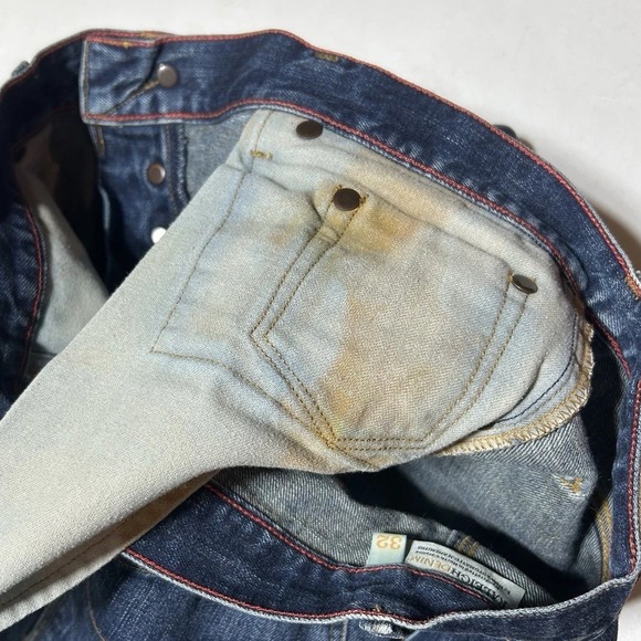 Raleigh Denim Jones Size 32 White Oak Cone Denim Made in USA 32x28 - Picture 5 of 11